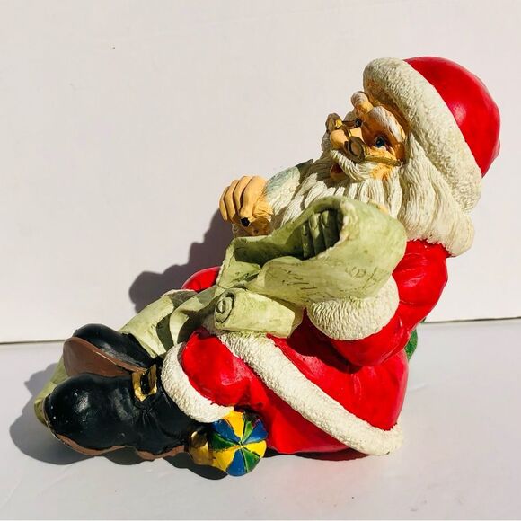 SANTA STOCKING HOLDER CHRISTMAS 5" TALL X5" X 3.5" DECOR HOLIDAY FIGURINE - Picture 8 of 12